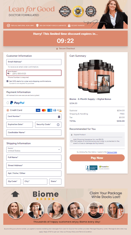 LeanBiome™ Official Website Secure Order Page